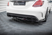 Mercedes-AMG C63 W205 / S205 2015-2018 Bakre Splitter (Med Splitters) V.1 Maxton Design